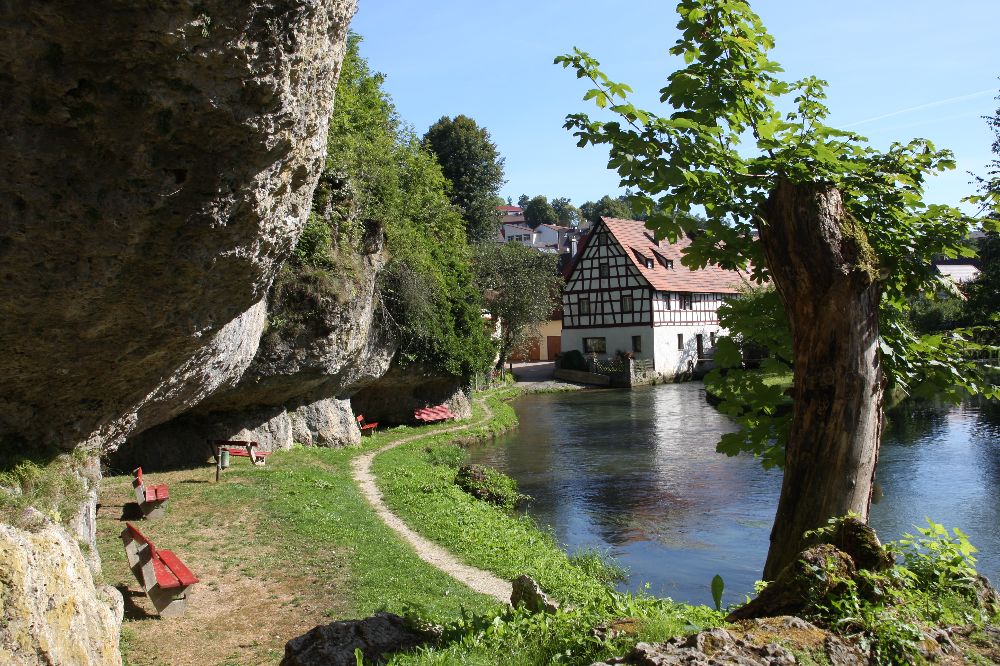 Die Mühlwand alias ´Beach´ am Ortsrand von Velden (Bild: Armin Tauber)