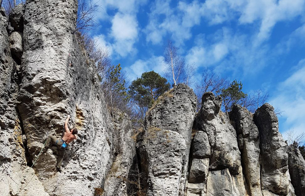 Hannes Grillenberger in ´Herbstzauber´ (9-) am Röthelfels (Bild: Tanja Kleinlein)